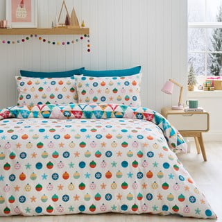 Biancheria per letto matrimoniale 200x200 cm Christmas Geo - Catherine Lansfield