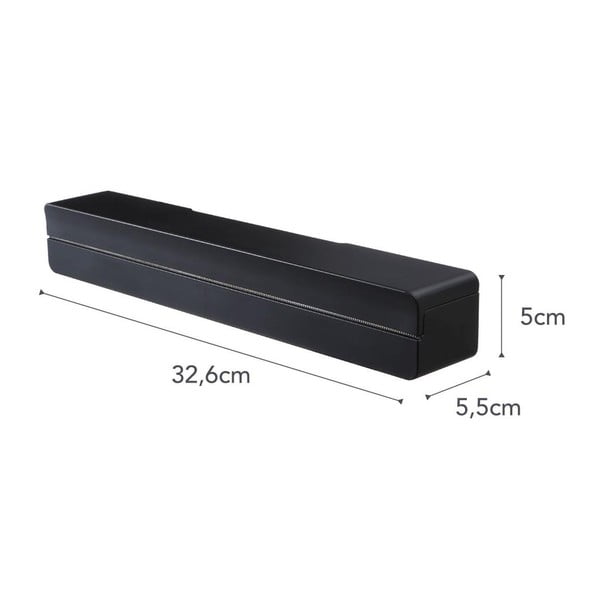 Supporto magnetico nero per fogli da cucina Tower - YAMAZAKI-image-3