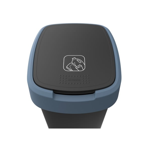 Bidone per rifiuti in plastica riciclata da 25 L Twist - Rotho-image-2