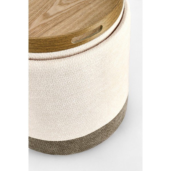 Poggiapiedi grigio/beige Deva – Bizzotto-image-4