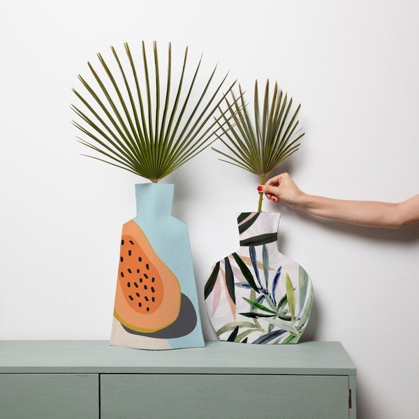 Vasi verdi/blu in set di 2 pezzi Tropical - Really Nice Things-image-1