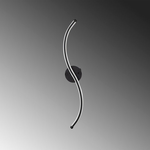 Lampada da parete a LED nera Yilan - Opviq lights-image-1