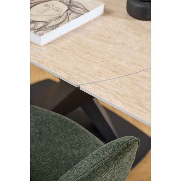 Sedia da pranzo verde scuro con braccioli Graham – Actona-image-4