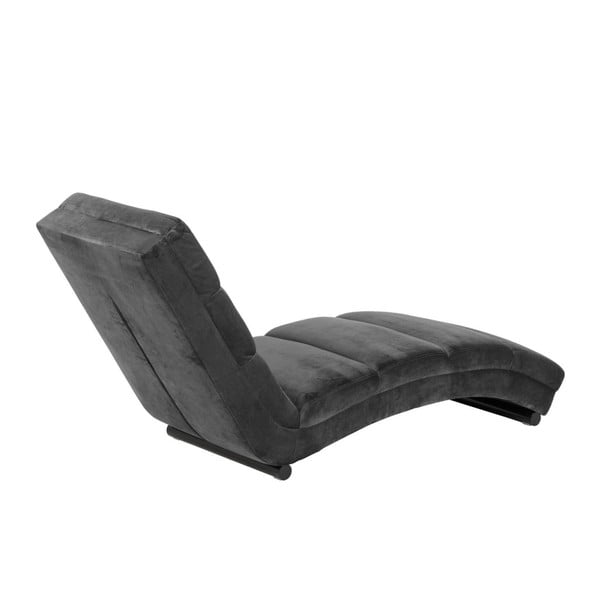 Sedia da salotto in velluto grigio Slinky - Actona-image-2