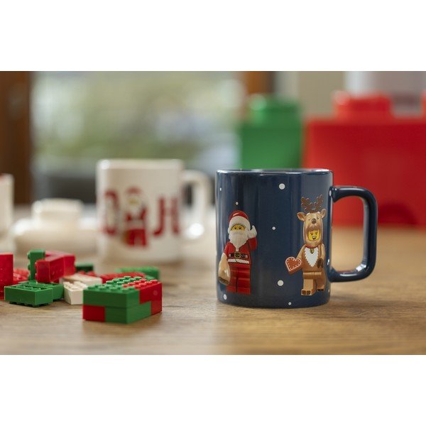Tazza per bambini blu scuro in ceramica 300 ml Christmas Minifigures – LEGO®-image-1