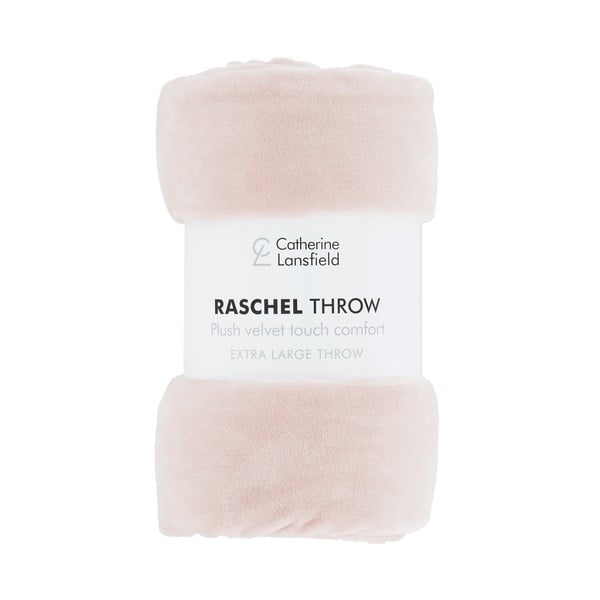 Copriletto rosa 200x240 cm Raschel - Catherine Lansfield-image-2