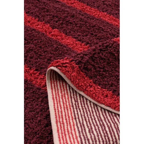 Tappeto rosso/burgundy in cotone 170x240 cm Mika – Jotex-image-3