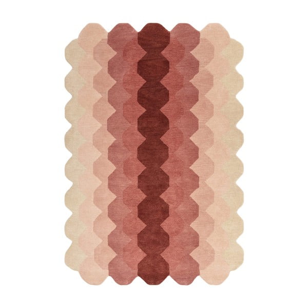 Tappeto in lana rosa 120x170 cm Hive - Asiatic Carpets
