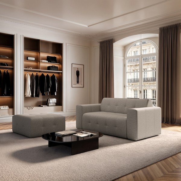 Divano marrone chiaro 199 cm Tuil – Rodier-image-1