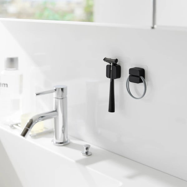 Portaoggetti multifunzione in silicone nero in set da 2 Film Hook - YAMAZAKI-image-4