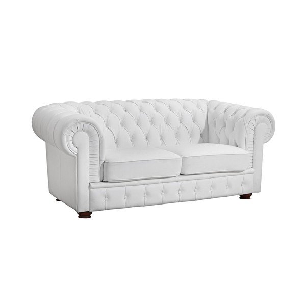 Divano Bridgeport in similpelle bianca, 172 cm - Max Winzer