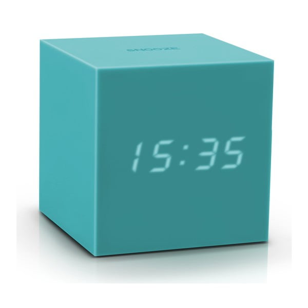 Sveglia a LED turchese Cubo di gravità Gravity Cube Click - Gingko-image-2