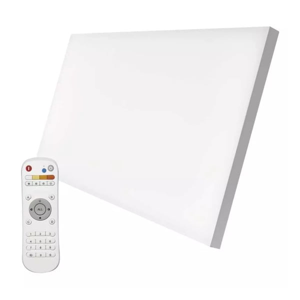 Plafoniera a LED bianca con telecomando 59,5x29,5 cm Irvi - EMOS