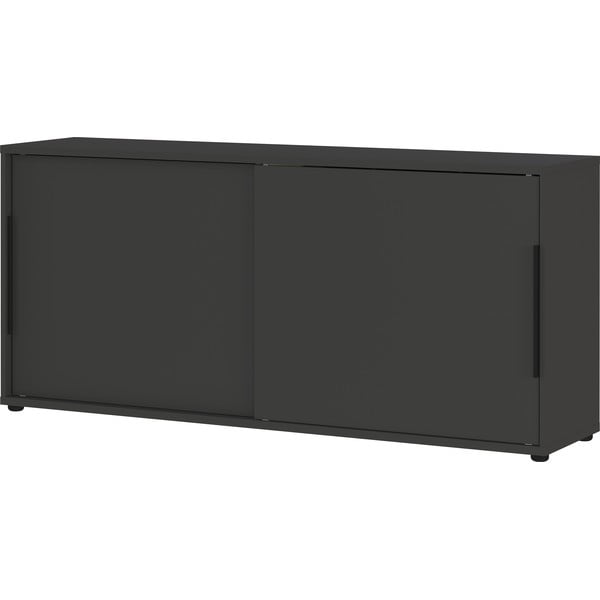 Mobile antracite con anta scorrevole 160x74 cm Mailand - Germania-image-3
