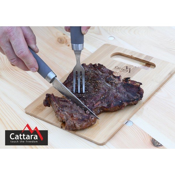 Posate da bistecca in acciaio Shark - Cattara-image-1