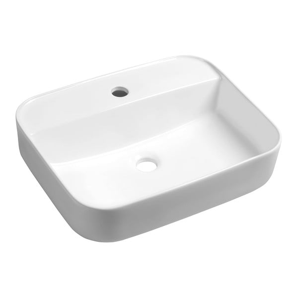 Lavabo bianco in ceramica 50x40 cm Garda – Sapho