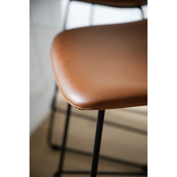 Sgabelli da bar marrone cognac in set di 2 89 cm Manning - Rowico-image-2