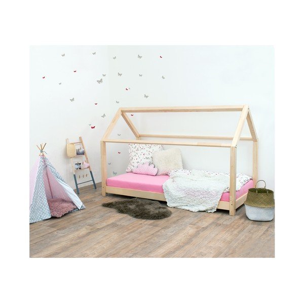 Letto per bambini senza sponde in legno di abete rosso Tery, 70 x 160 cm - Benlemi