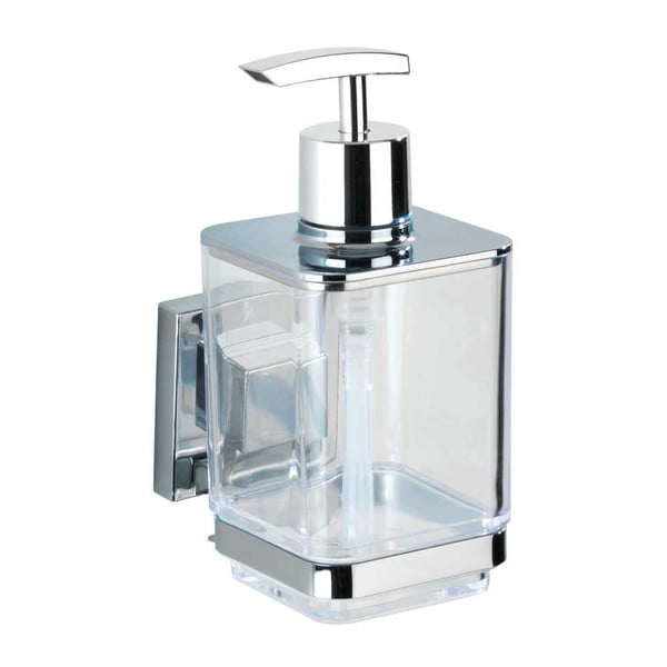 Set di accessori da bagno autoportanti color argento in plastica lucido Quadro - Wenko-image-2