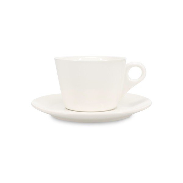 Tazzina da latte bianca in porcellana 280 ml Barista – BonBistro-image-1