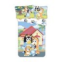 Set copripiumino e federa da bambini in cotone per culla 100x135 cm Bluey – Jerry Fabrics