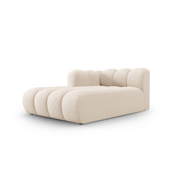 Chaise longue componibile color crema (con penisola a sinistra) Lupine – Micadoni Home-image-2