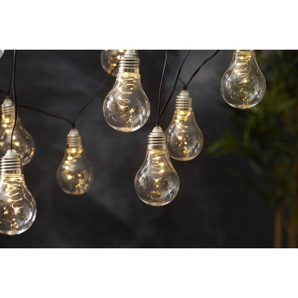 Catena luminosa a LED solare bianca adatta all'esterno, lunghezza 1,9 m Glow - Star Trading-image-3