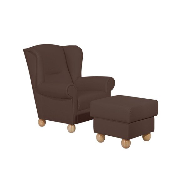 Ottomana marrone scuro Monarch Brown - Max Winzer-image-2