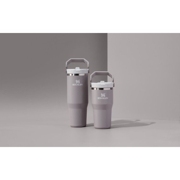 Borraccia termica grigio chiaro in acciaio inox 600 ml IceFlow™ Flip Straw 2.0 Tumbler Ash – Stanley-image-2