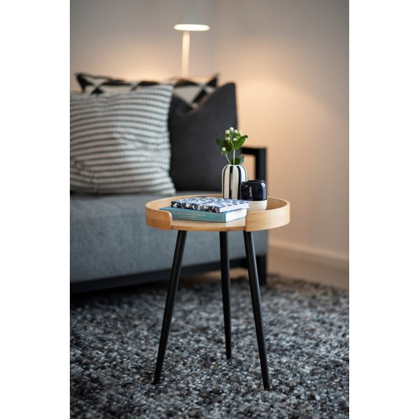 Tavolino rotondo in bambù ø 40 cm Loft - Wenko-image-3