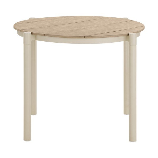 Tavolo da pranzo da giardino rotondo in metallo ø 90 cm Abela – House Nordic-image-2
