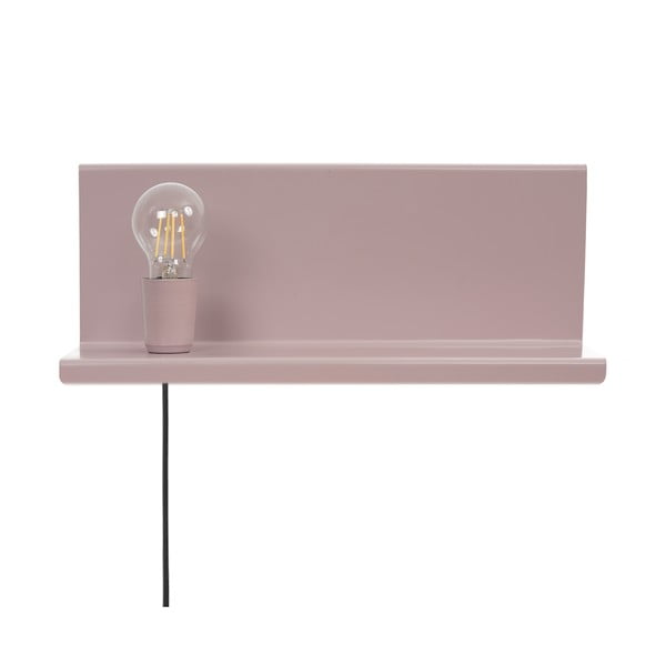 Lampada da parete rosa con mensola Shelfie2 - Homemania Decor