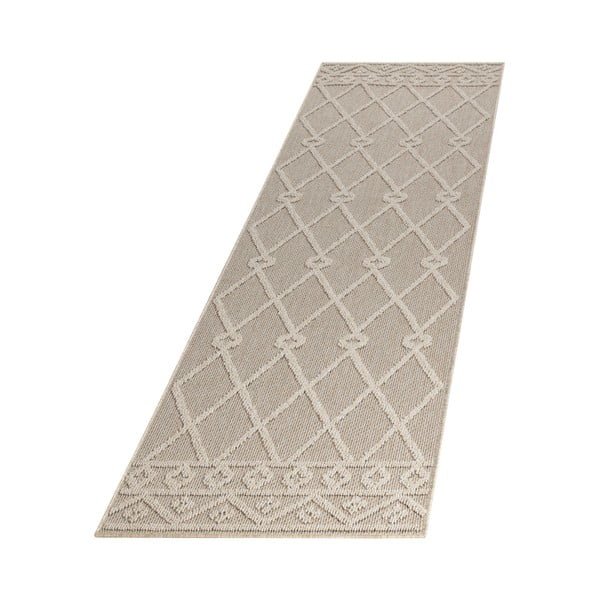 Passatoia beige per esterni 80x250 cm Patara - Ayyildiz Carpets