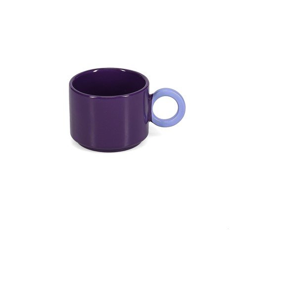 Tazza viola scuro in gres 280 ml Lou – ONA-image-3