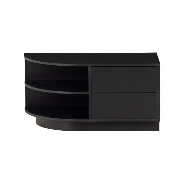 Tavolo TV modulare nero in legno di pino 78x40 cm Finca - WOOOD