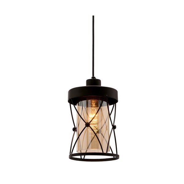 Apparecchio a sospensione nero ø 15 cm Agar - Candellux Lighting-image-1