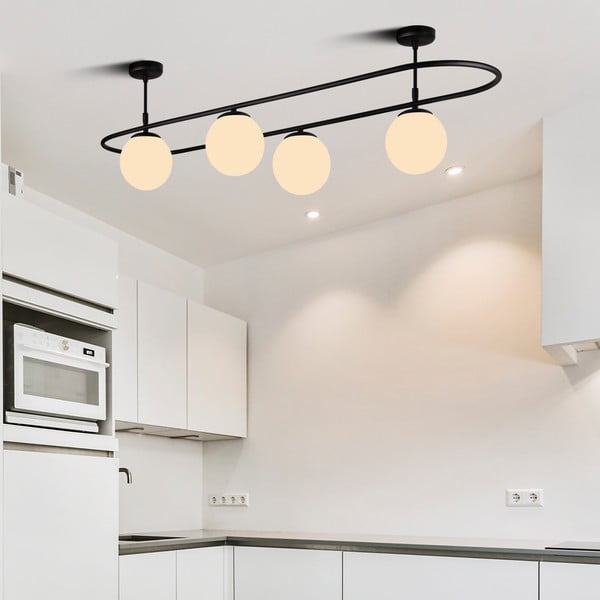 Apparecchio da soffitto nero, lunghezza 124 cm Elips - Squid Lighting-image-3