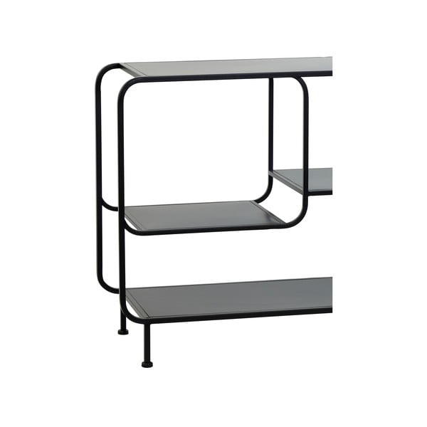 Libreria in metallo nero 141x81,5 cm Winston - Light & Living-image-3