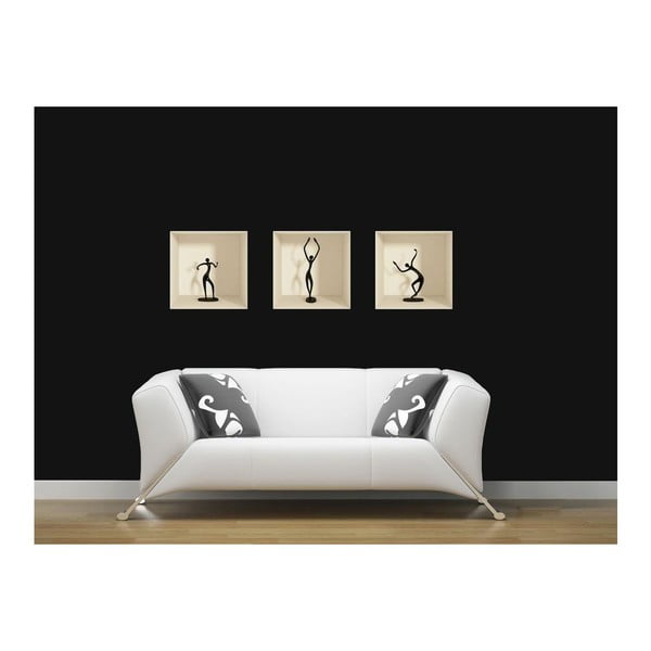 Set di 3 adesivi con figure danzanti effetto 3D - Ambiance-image-2