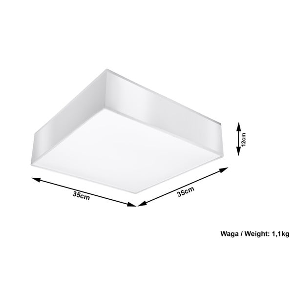 Plafoniera bianca a soffitto Mitra - Sollux-image-4