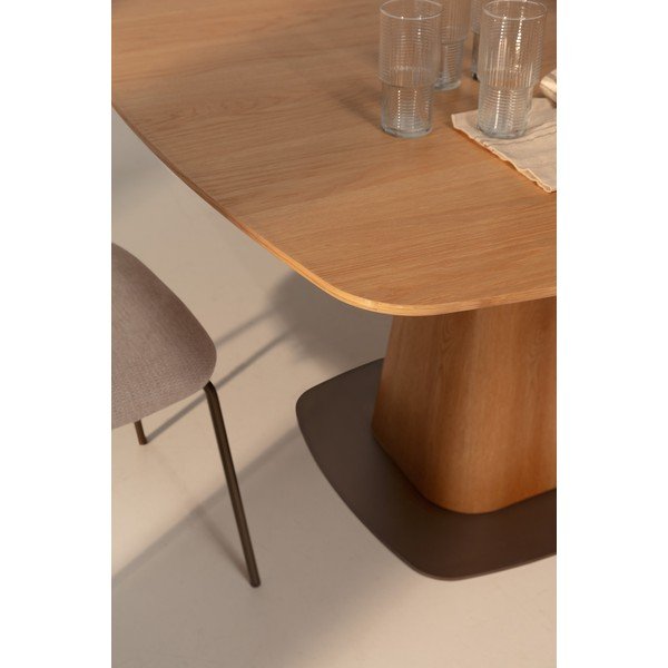 Tavolo da pranzo con effetto rovere 120x120 cm Etel – MOME-image-2