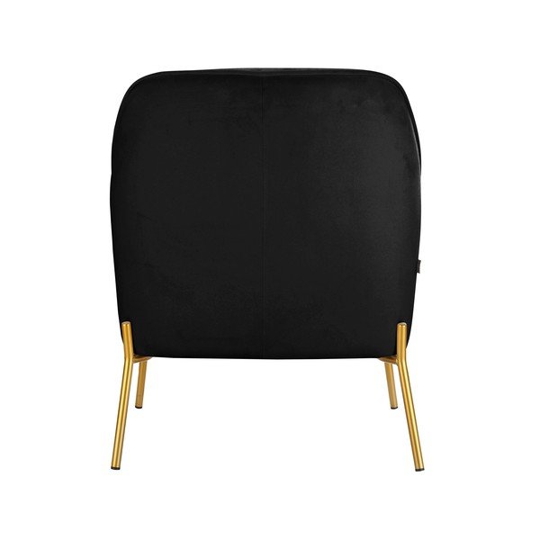Poltrona in velluto nero Runa - Støraa-image-3