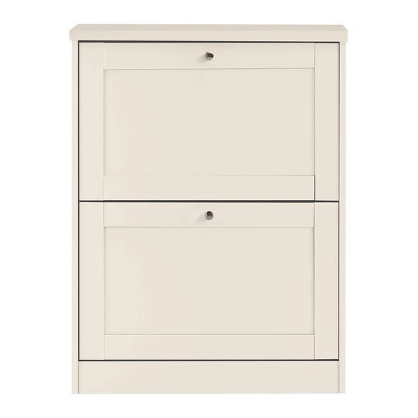Scarpiera beige opaca con ante ribaltabili 70x90x19 cm Heide – Støraa