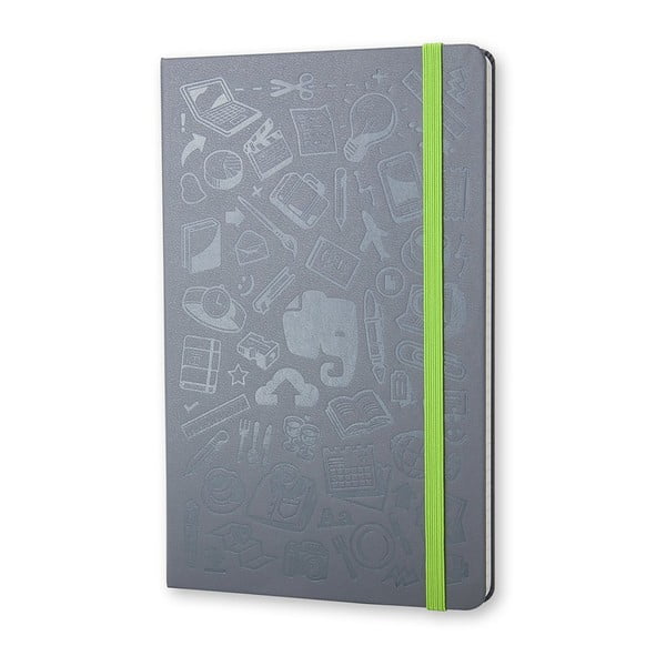 Taccuino cartonato a righe grigio, 240 pagine - Moleskine-image-1