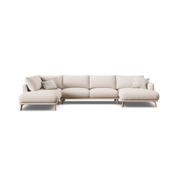 Divano angolare beige (a U) Naomi – Micadoni -image-2