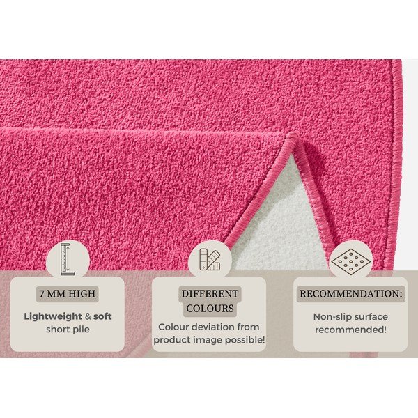 Tappeto rotondo rosa ø 133 cm Fancy - Hanse Home-image-4
