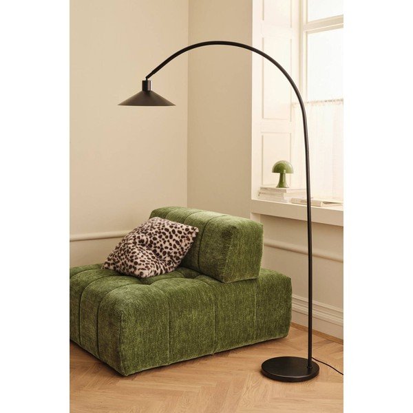 Lampada da terra nera in metallo con struttura flessibile (altezza totale 169 cm) Louisiana – Ellos Home-image-1