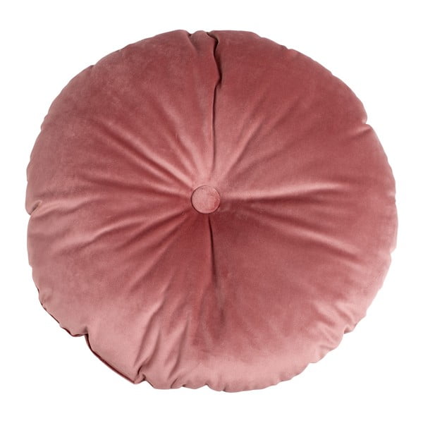 Cuscino rosa con rivestimento in velluto, ø 45 cm Luso - House Nordic