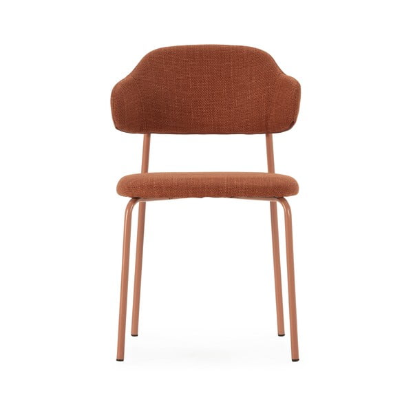 Sedie da pranzo in set color terracotta 4 pz Adriel – Marckeric-image-2