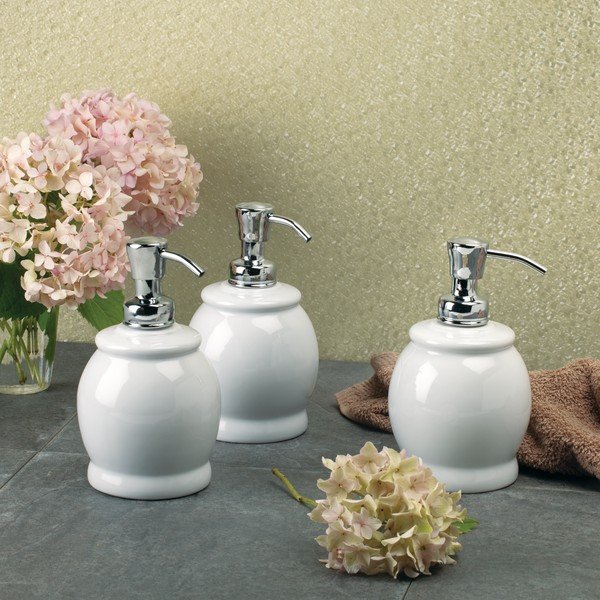 Distributore di sapone bianco, 440 ml York - iDesign-image-2